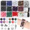 473Pcs Stone Jewelry Making Kit Crystal Stone Bracelet Making Kit for Adults, Crystal Natural Stone Healing Beads for Jewelry Making, Bracelet Making